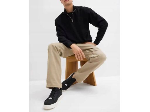 B.P.C męska bluza ze stójką i zamkiem czarna r.3XL