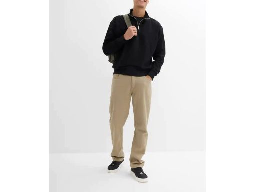 B.P.C męska bluza ze stójką i zamkiem czarna r.3XL