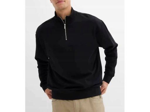 B.P.C męska bluza ze stójką i zamkiem czarna r.3XL