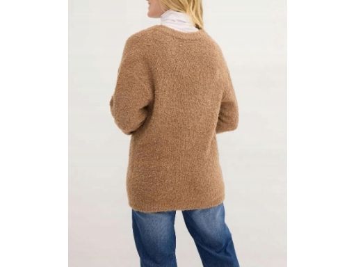 B.P.C sweter jasny brąz luźny boucle r.52/54