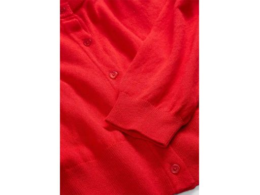 B.P.C krótki sweter rozpinany czerwony z jedwabiem r.52/54