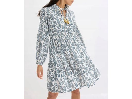B.P.C sukienka tunikowa we wzory z frędzlami boho r.52