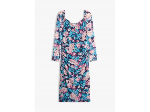 B.P.C sukienka siateczkowa w kwiaty midi r.48/50