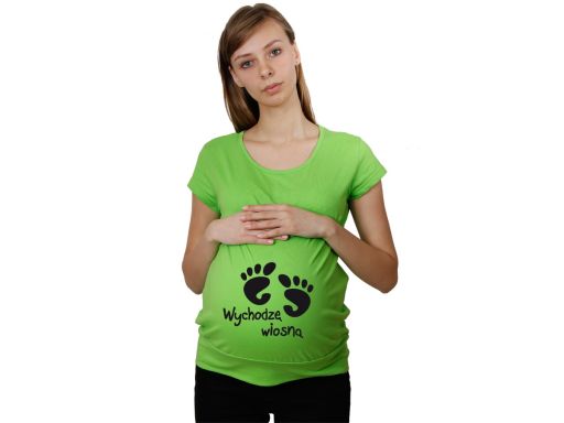 Koszulka mamuśki ciążowa z dowolnym nadrukiem xl