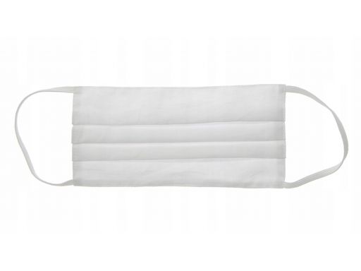 Maska maseczka bawełniana dwuwarstwowa biała 10szt