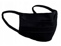 Maska maseczka bawełniana dwuwarstwowa czarna