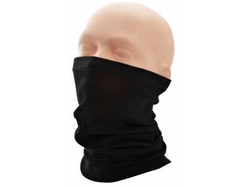 Chusta bandama komin bawełniany czarny maska