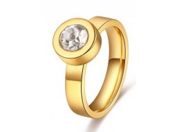Lux art.pierścionek pokryty 10k złotem