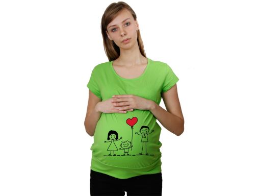 Koszulka mamuśki ciążowa nadruk t-shirt bluzka m