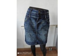 Outfit r.12/40 l spódnica s.bdb jeansowa ołówkowa