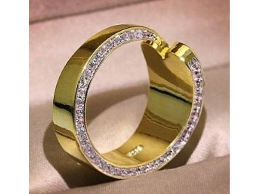 Lux art.pierścionek pokryty złotem