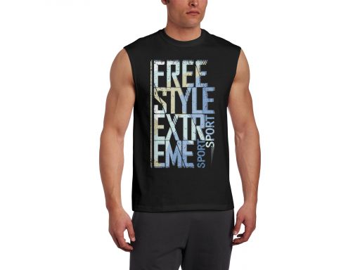Koszulka bezrękawnik męski crossfit siłownia xl