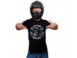 Czarna koszulka koszulki na motorcycle hard ride s