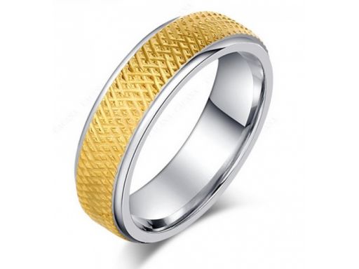 Lux art.pierścionek pokryty 10k złotem
