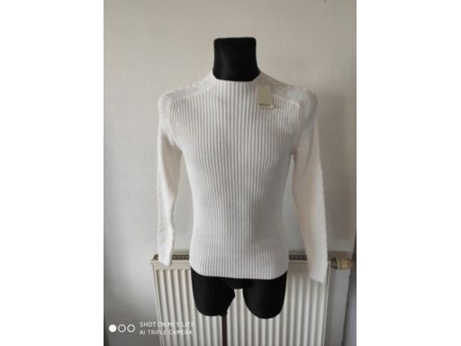Primo emporio r.l sweter nowy męski biały lekki