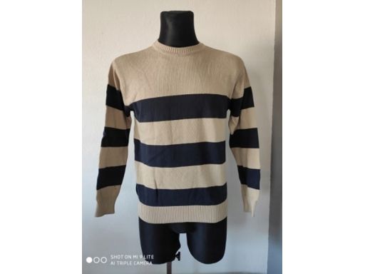 Sorbino r.m sweter nowy paski męski bawełna miękki